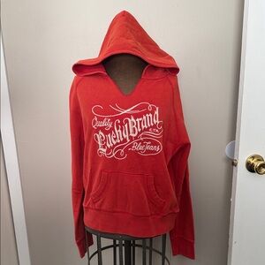 Lucky Brand Vibrant Red Hoodie